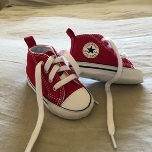 Baby red converse